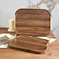 Wooden Tray Set 2 Pcs